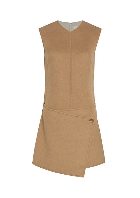 Asymmetrical Wool Minidress