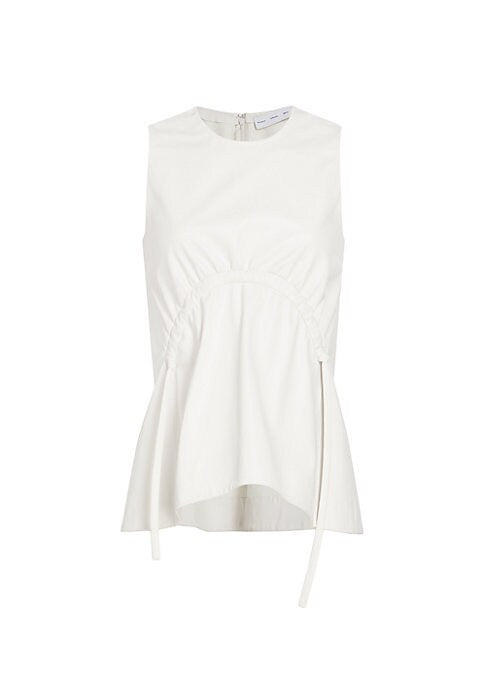 Chic Gathered Leather Top