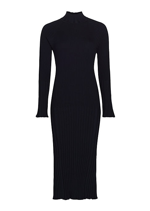 Chic Ribbed Midi Dress