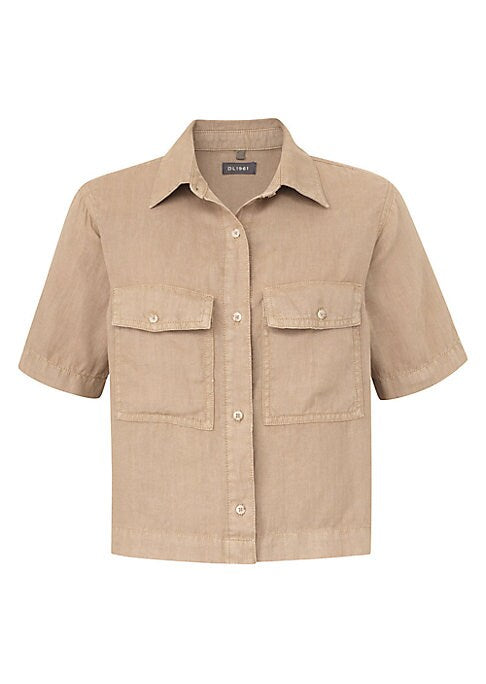 Cropped Boxy Button-Up