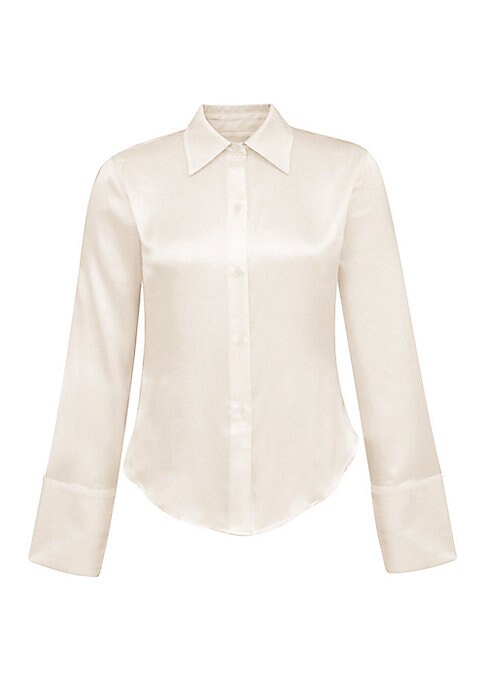 Tailored Slim Button Blouse