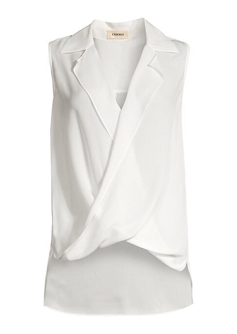 Silk Draped Elegance Blouse