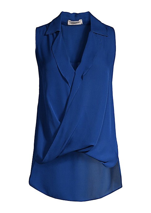 Silk Draped Elegance Blouse