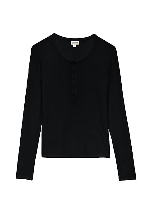 Cozy Modal Henley Top