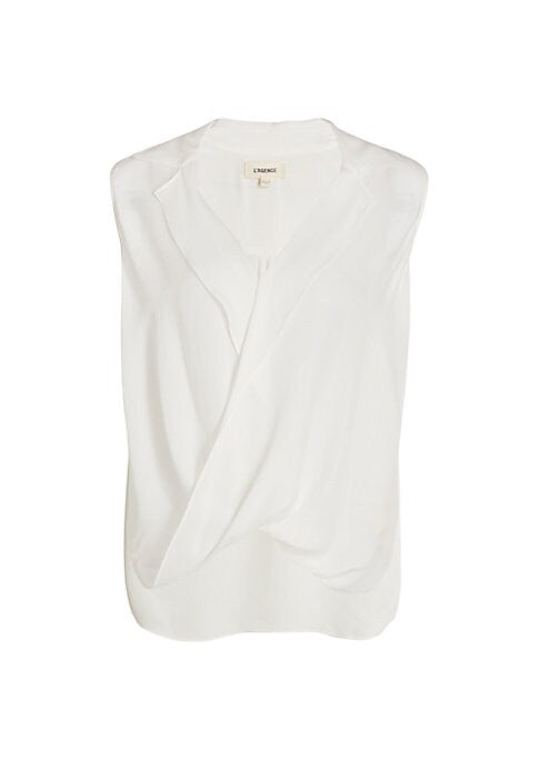 Silk Draped Elegance Blouse