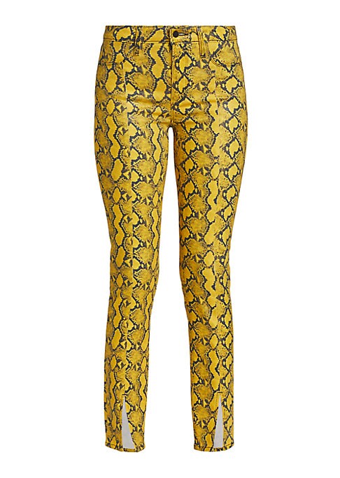 Snake Print Split Pants