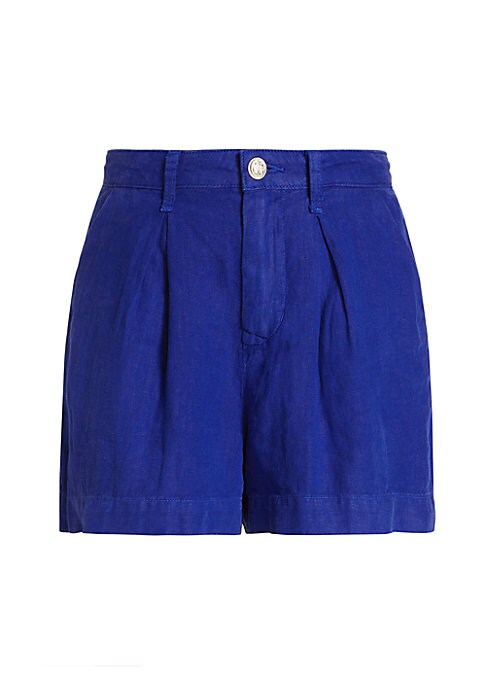 Nautical Linen Pleat Shorts