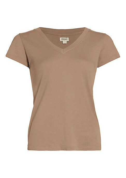 Chic V-Neck Cotton Top