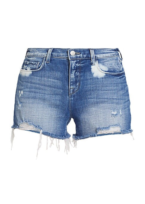 Chic Destroyed Denim Shorts