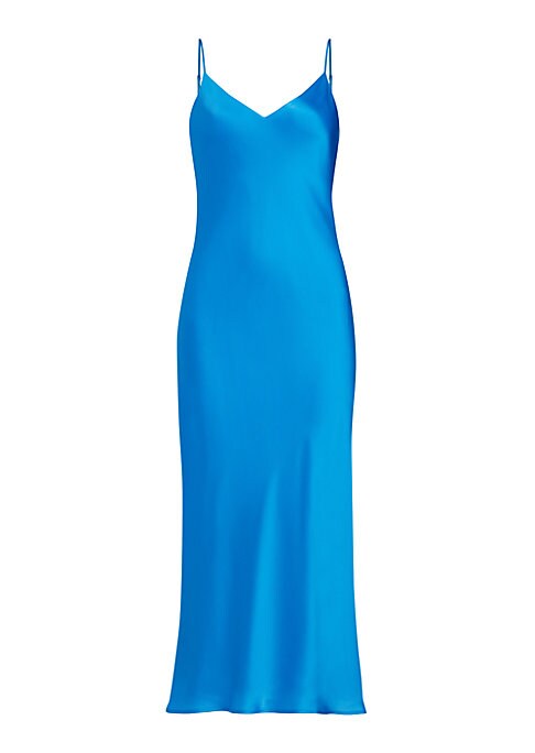 Silk Elegance Midi Dress