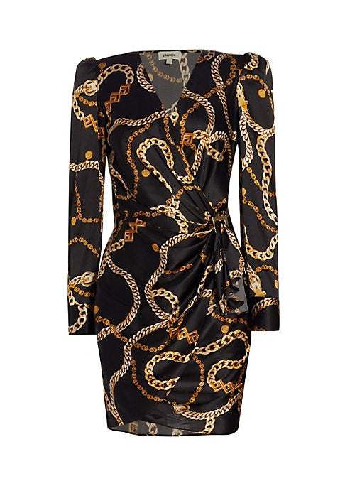 Vibrant Wrap Sheath Dress