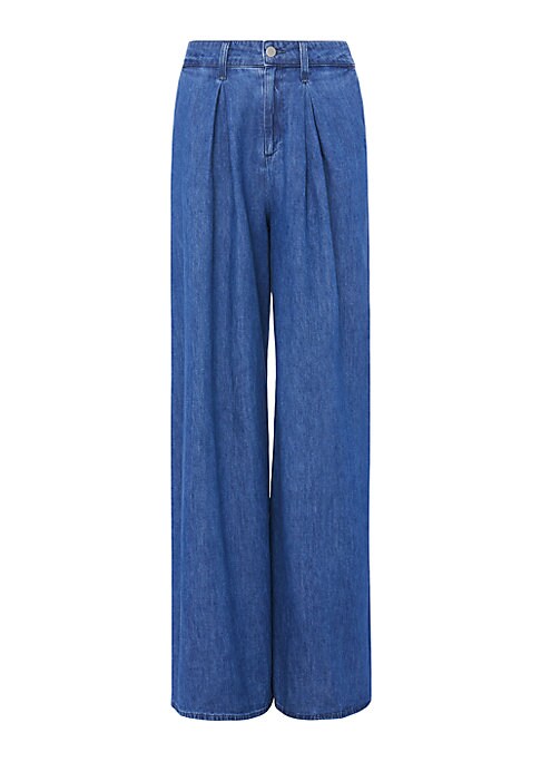 Chic Wide-Leg Denim Pants