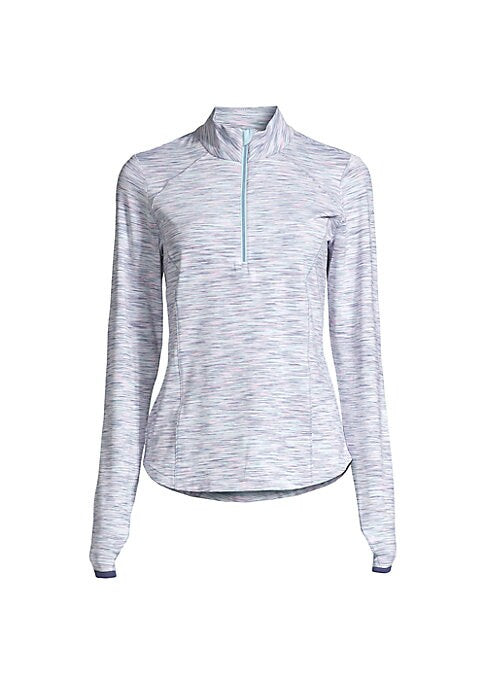 Funnel Neck Zip Top