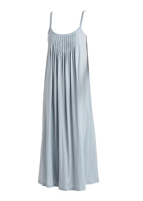 Pleated Cotton Sleep Dress