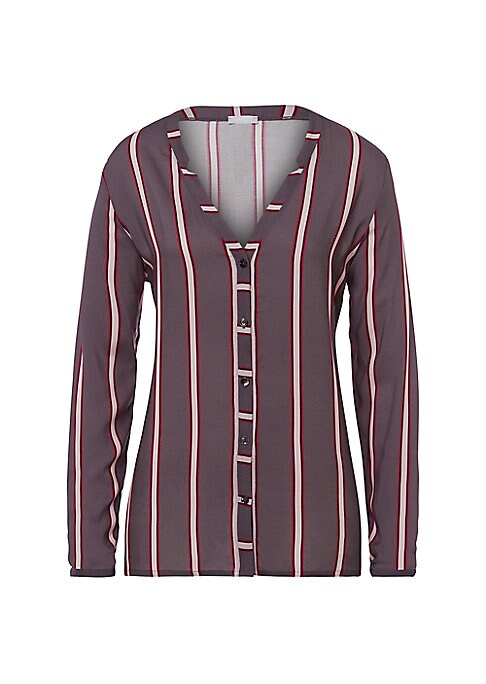 Silky Stripes Lounge Top