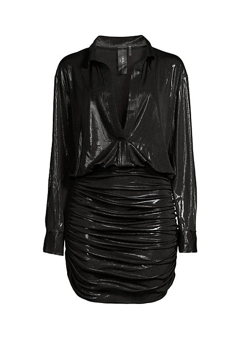 Chic Stretch Lamé Dress