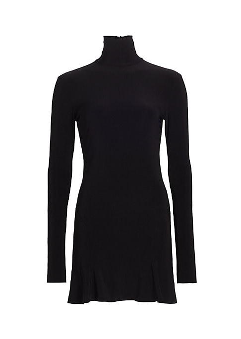 Fishtail Turtleneck Mini Dress