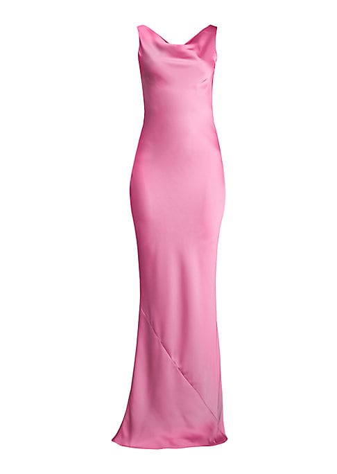 Elegant Satin Trumpet Gown