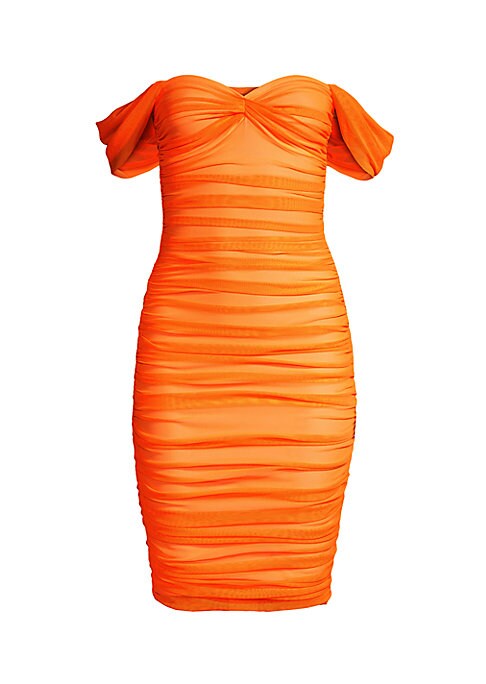 Ruched Shadow Minidress
