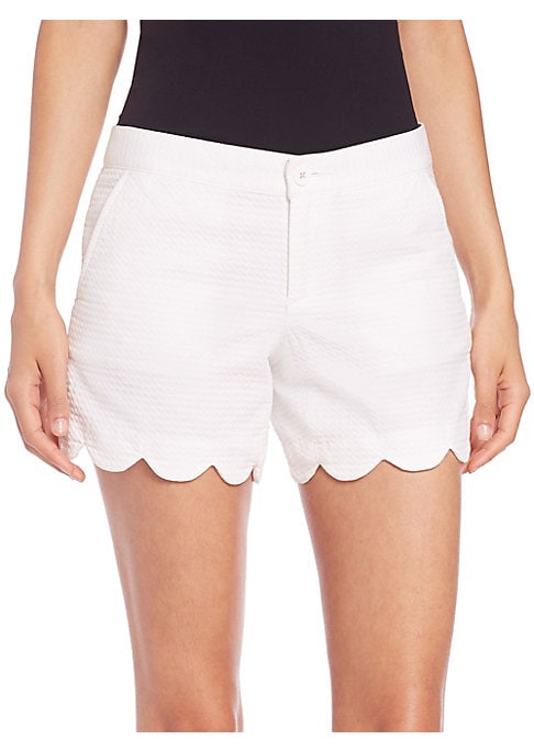 Feminine Scallop Shorts