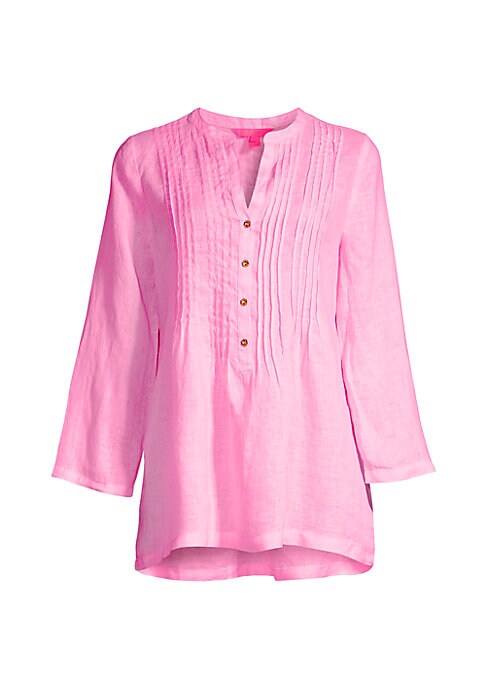 Luxe Linen Pleat Tunic