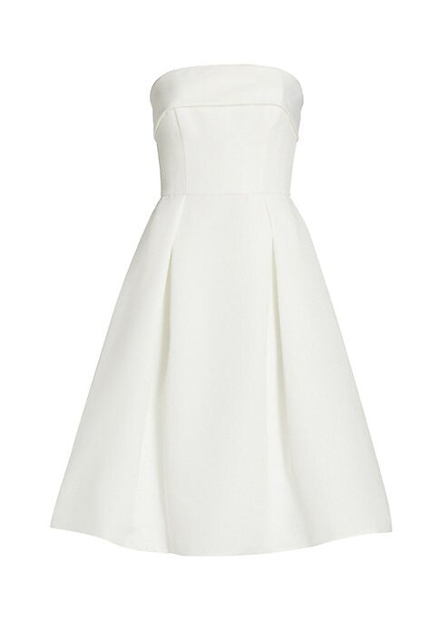Silk Pleat Flare Dress
