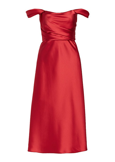 Sleek Satin Evening Dress