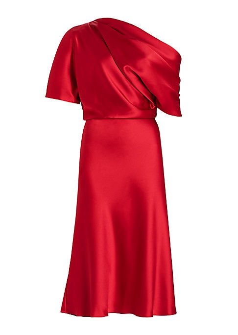 Lustrous One-Shoulder Dress