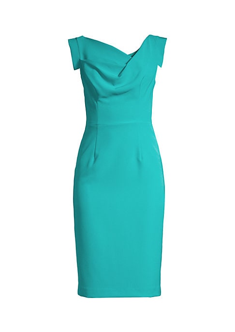 Draped Elegance Sheath Dress