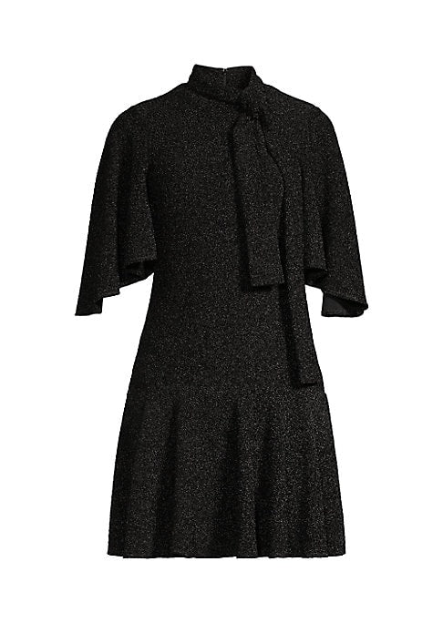 Elegant Cape Minidress