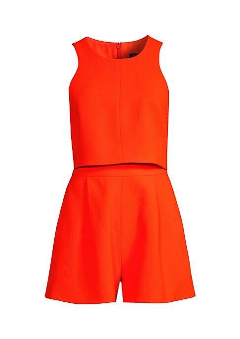 Chic Pebbled Romper Set