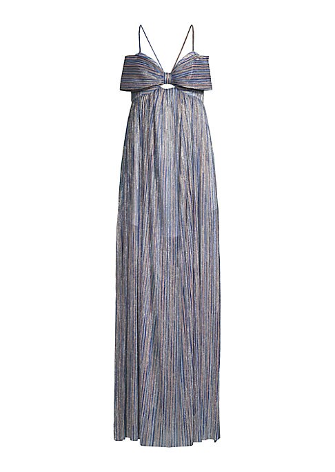 Glam Bow Metallic Gown