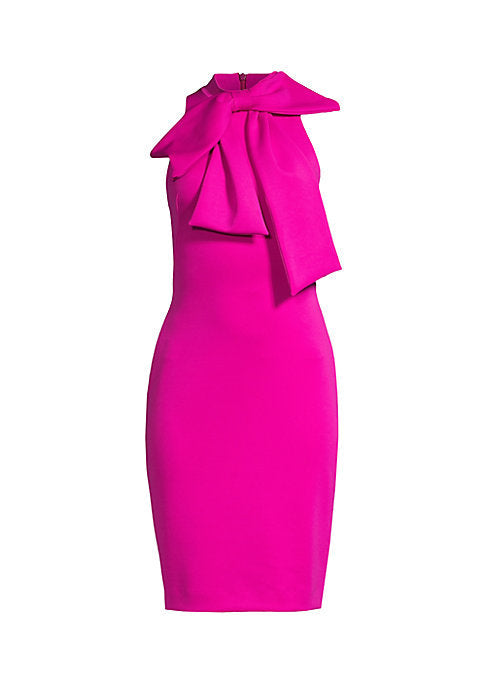 Elegant Bow Neck Dress