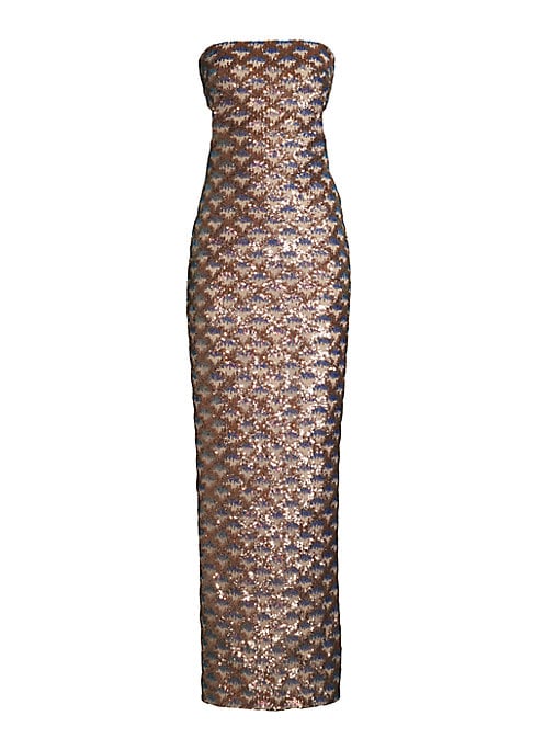 Glistening Strapless Elegance