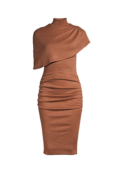 Metallic Midi Sheath Dress