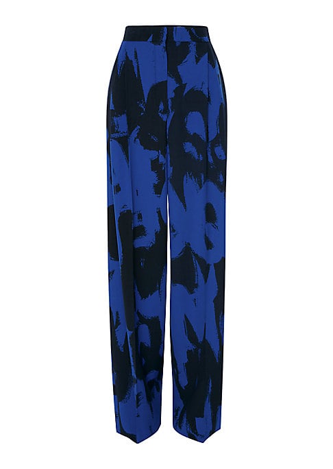Graffiti-Graphic Wide-Leg Trousers