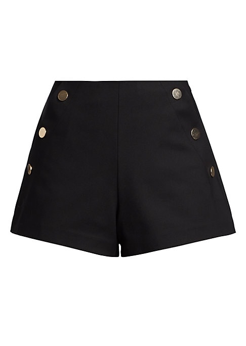 Chic Buttoned Tailored Shorts