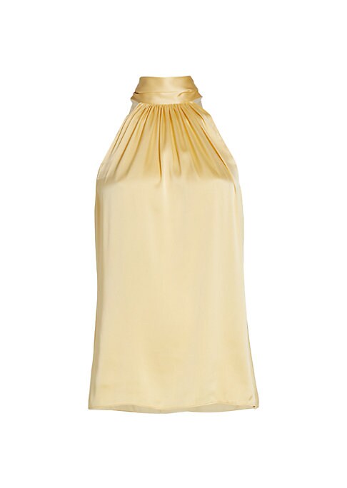 Silk Bow Halter Top