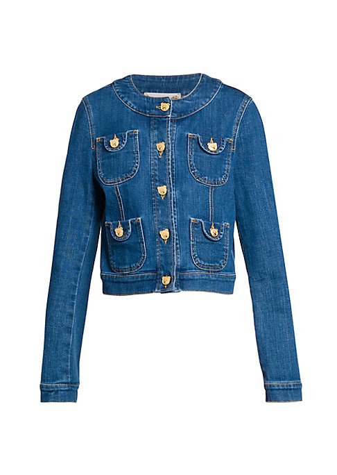 Chic Teddy Denim Blouse