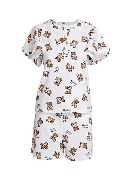 Teddy Print Pajama Set