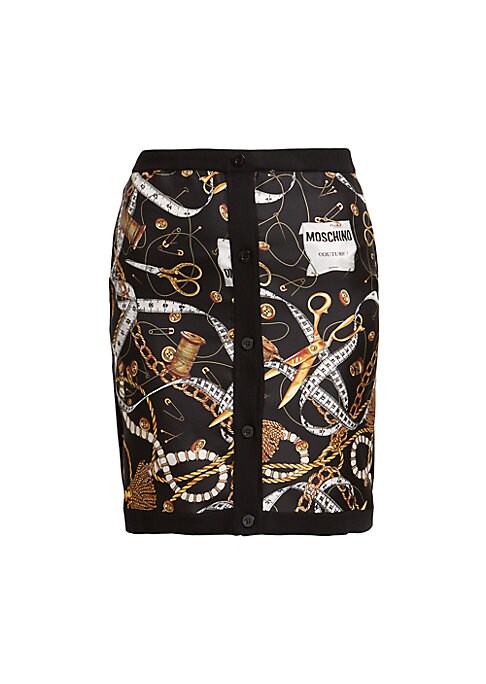 Scarf Panel Mini Skirt