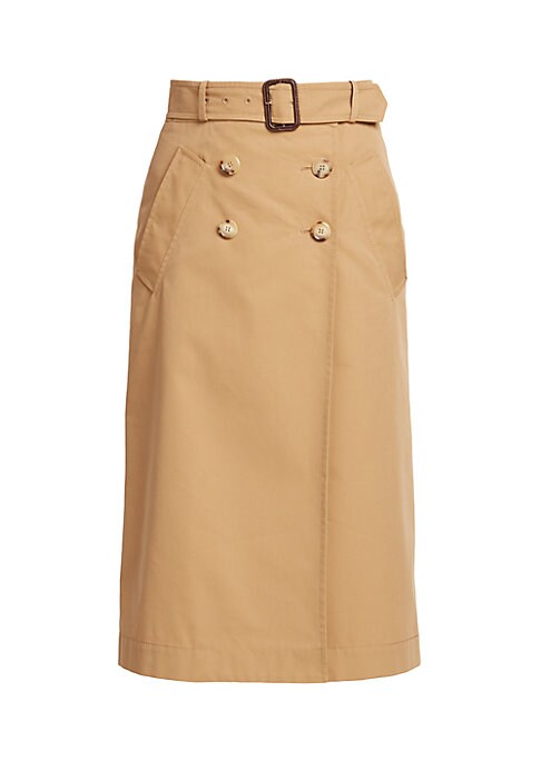 Chic Buttoned Midi Skirt