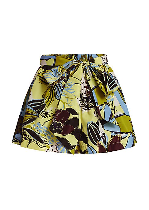 Floral Tie-Waist Shorts