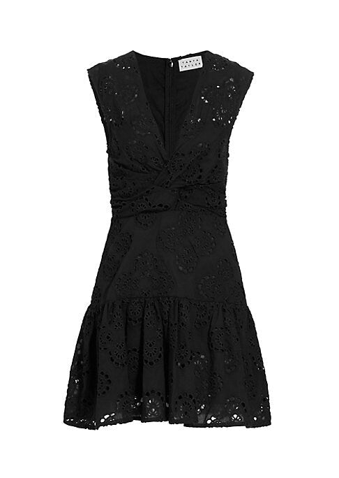 V-Neck Flare Mini Dress