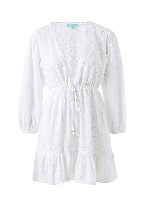 V-Neck Flare Dress