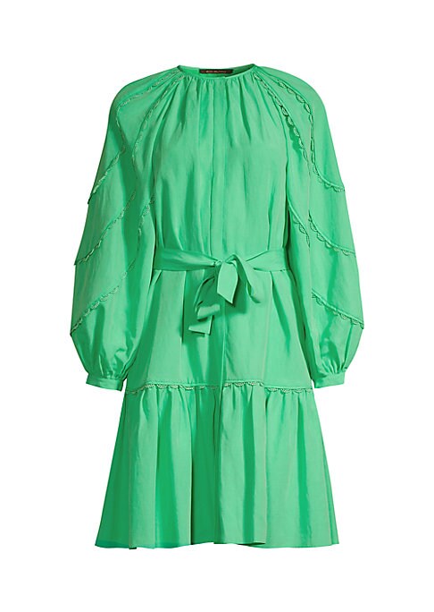 Scalloped Peasant Dress