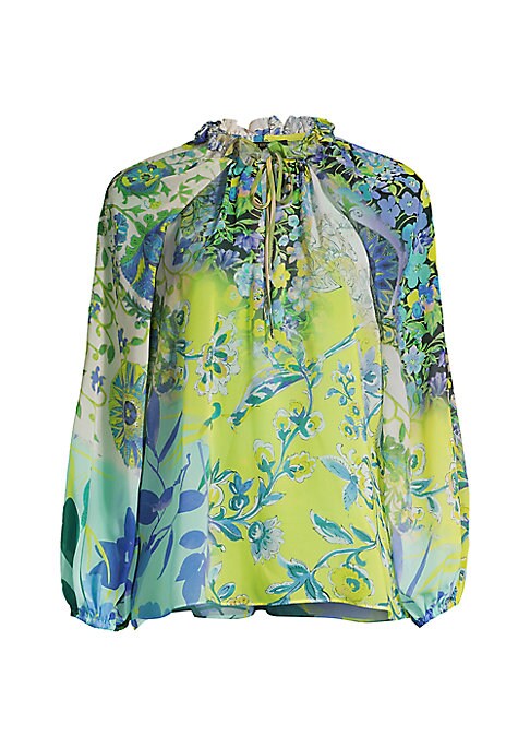 Floral Ruffle Elegance Blouse