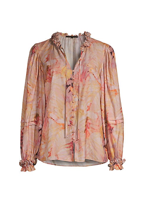 Floral Ruffle Blouse