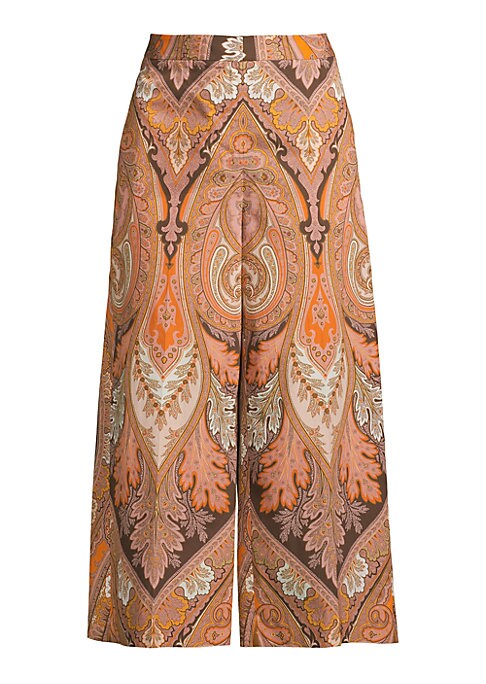 Paisley Wide-Leg Trousers