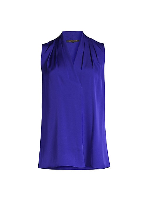 Silk Draped Wrap Top